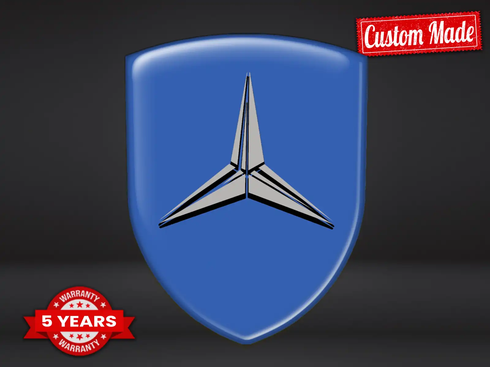 Mercedes Personalised Car Stickers Star High End Minimal